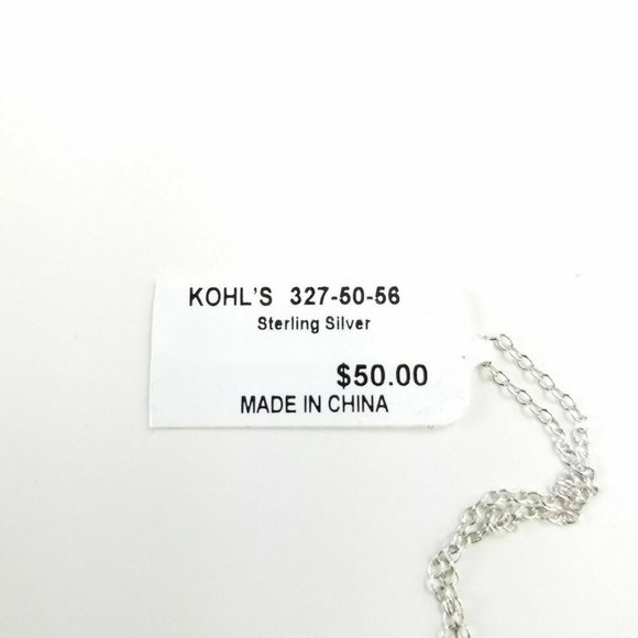 NWT NIB Close At Heart Two Tone Moon and Heart Sterling Silver Necklace - Picture 4 of 5